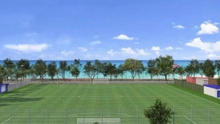 Rendering of the completed field in 2027