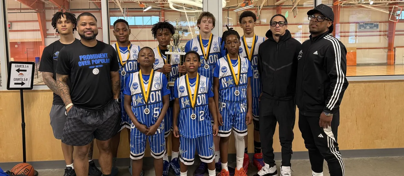 Hoop Nation with their championship trophy